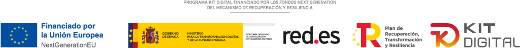 Financiado por la Union Europea - NextGenerationEU. Kit Digital, Plan de Recuperacion, Transformacion y Resiliencia.